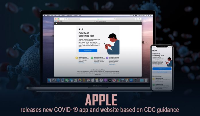 Apple releases new COVID-19 App & Website in collaboration with CDC