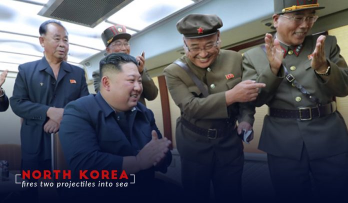 South Korea claimed that North Korea fired two short-range projectiles