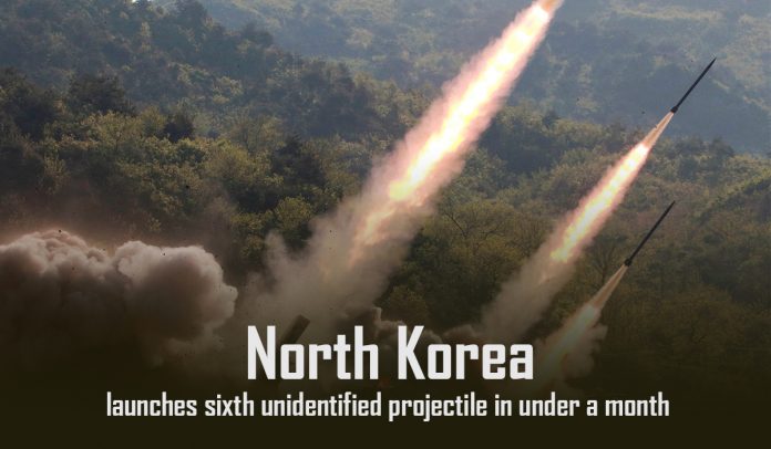 North Korea launches sixth unidentified projectile in under a month content