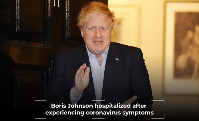 After experiencing COVID-19 symptoms, Johnson admitted to Hospital