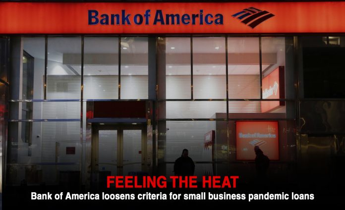 BofA relaxes criteria for small business pandemic loan
