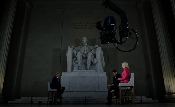 Interior secretary loosened rules so President could contain Fox News interview at Lincoln Memorial