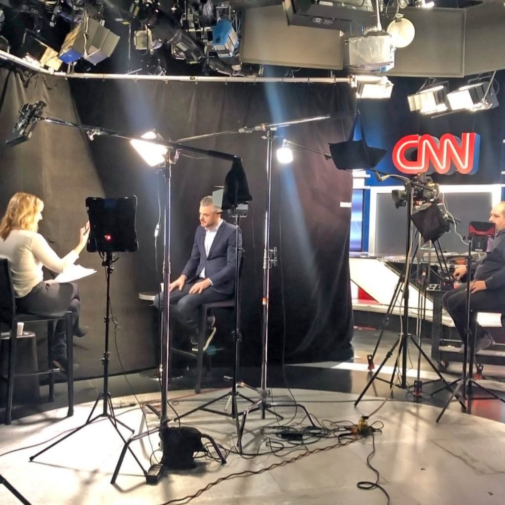 CNN interview set