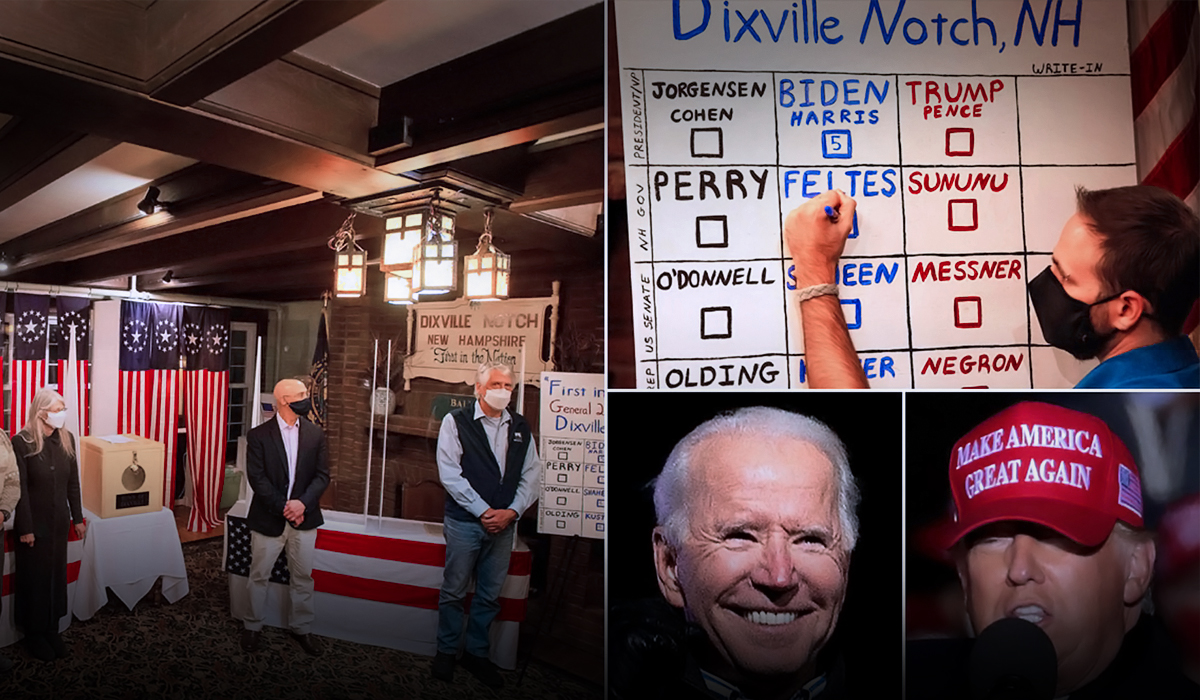 Biden fetched 5 votes in Dixville Notch and marked the first victory